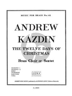 Kazdin 12 Days Of Christmas for Brass Sextet