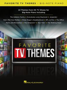 Favorite TV Themes Big Note Piano