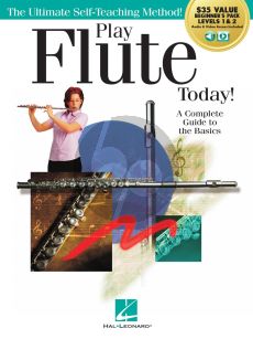 Clements Play Flute Today! Beginner's Pack (Level 1 & 2 Method Book with Audio & Video Access)