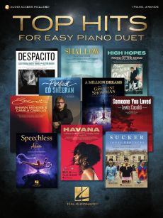 Top Hits for Easy Piano Duet (with recorded accompaniments) (Book with Audio online) (arr. David Pearl)