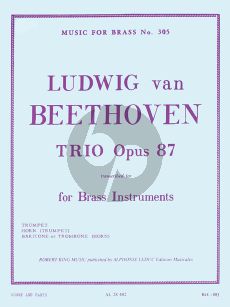 Beethoven Trio Op. 87 Trumpet-Horn and Trombone (Score/Parts) (Robert King)
