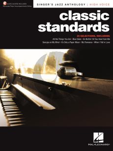 Classic Standards High Voice (Singer's Jazz Anthology) (with Recorded Piano Accompaniments Online)