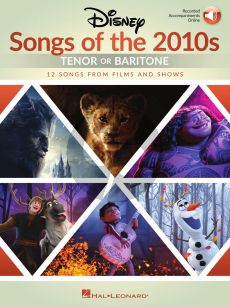 Disney Songs of the 2010s: Tenor or Baritone (Book with Audio online)