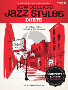 Gillock New Orleans Jazz Styles Duets - Complete Edition (Book with Audio online) (edited by Glenda Austin)