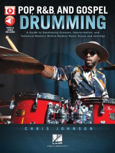 Johnson Pop, R&B & Gospel Drumming (Book with 3+ Hours of Video Content)