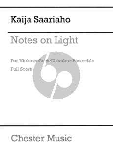 Saariaho Notes On Light for Cello and Chamber Orchestra (Full Score)