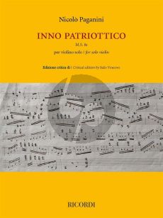 Paganini Inno Patriottico M.S. 81 Violino solo (edited by Italo Vescovo)
