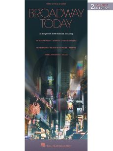 Broadway Today – All-New 2nd Edition Piano-Vocal-Guitar