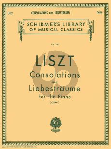 Liszt Consolations and Liebestraume Piano solo (Rafael Joseffy)