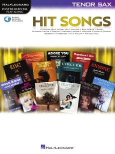 Hit Songs Tenor Saxophone Play-Along (Book with Audio online)