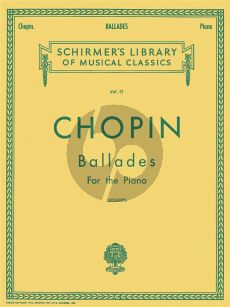 Chopin Ballads Piano solo (edited by Rafael Joseffy)