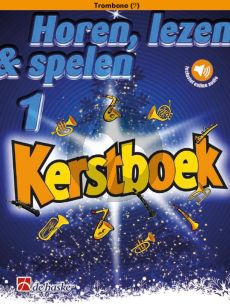 Schenk Horen, Lezen & Spelen Kerstboek voor Trombone (bassleutel) (Book with Audio online)