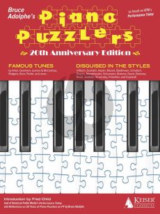 Bruce Adolphe's Piano Puzzlers – 20th Anniversary Edition (Famous Tunes Disguised in the Styles of Classical Composers)