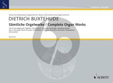 Buxtehude Samtliche Orgelwerke Vol.2 Freie Orgewerke (edited by Claudia Schumacher)