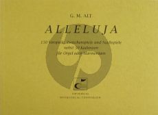 Alt Alleluja Orgel oder Harmonium (150 Vorspiele, Zwischenspiele und Nachspiele nebst 50 Kadenzen)