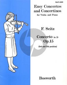 Seitz Concerto D-major Op.15 Violin and Piano (3rd- 5th Position)