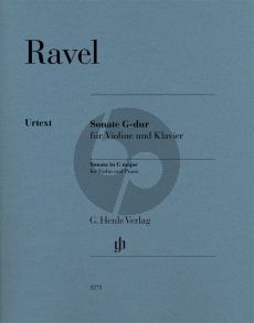 Ravel Sonata G-major Violin-Piano (edited by Ulrich Krämer)