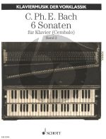 Bach 6 Sonaten Vol.2 No.4-6 Klavier oder Cembalo (18 Probestücke zu dem Versuch über die wahre Art das Klavier zu spielen) (Herausgegeben von Erich Doflein)