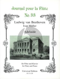 Beethoven Adelaide Flute and Piano (arr. Iwan Muller) (edited by Gerhard Braun)