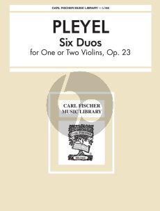 Pleyel 6 Duets Op. 23 2 Violins