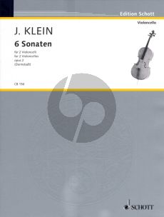 Klein 6 Sonaten Op.2 fur 2 Violoncellos (Herausgeber Gerhart Darmstadt)