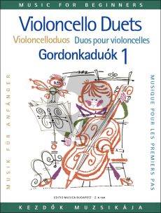 Album Violoncello Duets for Beginners Vol. 1 for 2 Cellos (Arpad Pejtsik)
