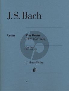 Bach 4 Duette BWV 802 - 805 Klavier (Rudolf Steglich)