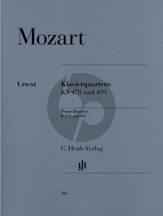 Mozart Quartette g-moll KV 478 und Es-dur KV 493 Vi.-Va.-Vc.-Klavier (Part./St.) (Ernst Herttrich) (Henle-Urtext)