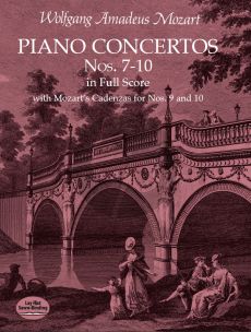 Mozart Piano Concertos No. 7 - 10 Piano and Orchestra (Full Score)