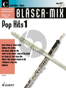 Bläser-Mix Pop Hits Vol.1 für C Instrumente (Flote oder Oboe) (Bk-Cd)