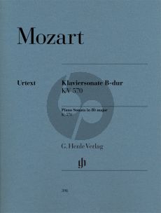 Mozart Sonate B-dur KV 570 Klavier