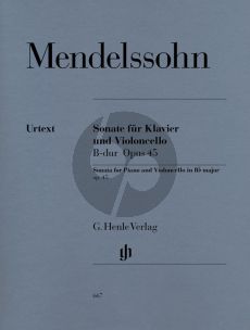 Mendelssohn Sonate B-dur Op.45 (Henle-Urtext)