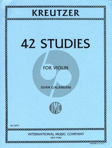 Kreutzer 42 Studies for Violin (edited by Ivan Galamian)