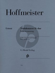 Hoffmeister Concerto D-dur Viola-Orchestra Edition for Viola and Piano (Gertsch/Ronge/Umbreit/Levin und Kashkashian) (Henle-Urtext)