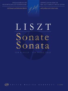 Liszt Sonata B-minor for Piano (R 21, SW/SH 178, NG2 A179) (edited by Antal Boronkay)