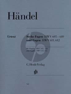 Handel 6 Fugen (HWV 605 - 610) & Fugen (HWV 611 - 612) (Scheideler/Schneidt) (Henle-Urtext)