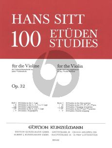 Sitt 100 Etuden Op.32 Vol.3 Violine (20 Etuden Lagenwechsel)