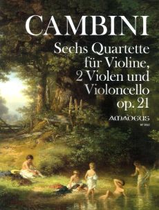 Cambini 6 Quartets Op. 21 Violin- 2 Violas-Violoncello (Score/Parts) (edited Bernhard Pauler)