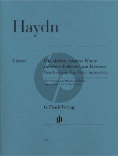 Haydn Die 7 letzten Worte unseres Erlosers am Kreuze Hob.XX:1B (Op.51) String Quartet Version Parts (Edited by Christin Heitmann) (Henle-Urtext)