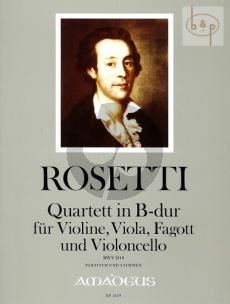 Quartett B-dur (RWV D.18) (Vi.-Va.-Bsn.-Vc.)