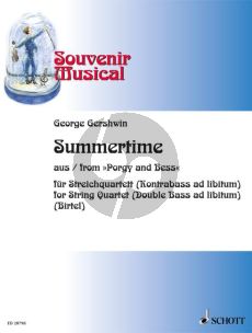 Gershwin Summertime (Porgy & Bess) (Double Bass opt.) (Score/Parts) (arr. Wolfgang Birtel)
