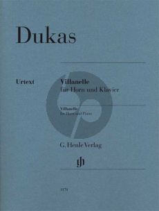 Dukas Villanelle Horn in F and Piano (edited by Dominik Rahmer) (Henle-Urtext)
