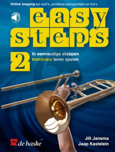 Kastelein Easy Steps Vol. 2 Trombone [BC] (In eenvoudige stappen Trombone leren spelen) (Book with online media) (edited Klaas de Jong)