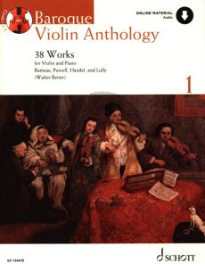 Album  Baroque Violin Anthology Vol.1 - 38 Works for Violin and Piano Book with Audio Online (edited by Walter Reiter)