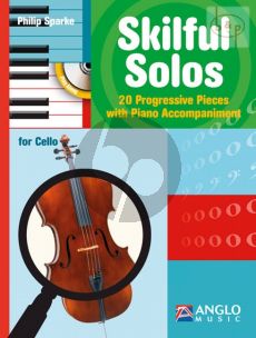 Sparke Skilful Solos for Cello and Piano (Bk-Cd) (intermediate level)