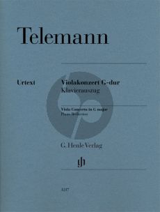Telemann Concerto G-major TWV 51:G9 for Viola and Orchestra Edition for Viola and Piano (edited by Phillip Schmidt) (Henle-Urtext)