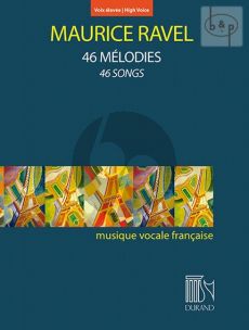 Ravel 46 Melodies (46 Songs) (High Voice)