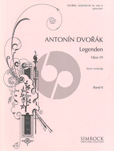 Dvorak Legends Op.59 Vol.2 for Piano 4 Hands