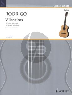 Rodrigo Villancicos 3 Canciones for Medium Voice and Guitar
