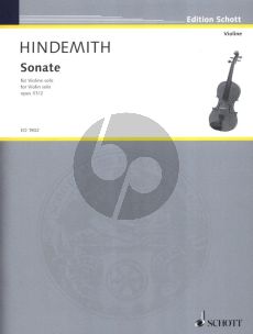 Hindemith Sonate Op.31 No.2 (1924) Violine Solo (Grade 6)